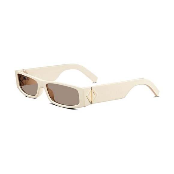 NEW AUTHENTIC CD DIAMOND S1I 50F IVORY SQUARE DIOR SUNGLASSES CDDIAMOND S1I 50F - Picture 1 of 3